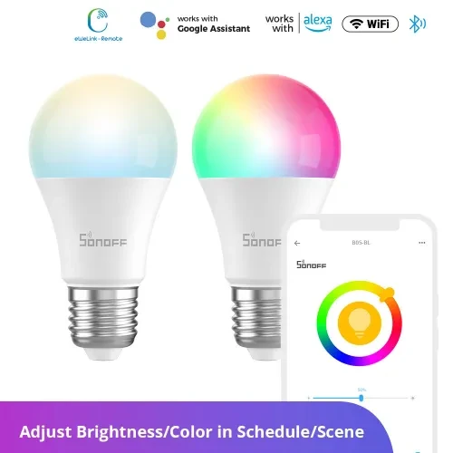 SONOFF B02-BL/B05-BL – Bombillas LED Inteligentes Wi-Fi