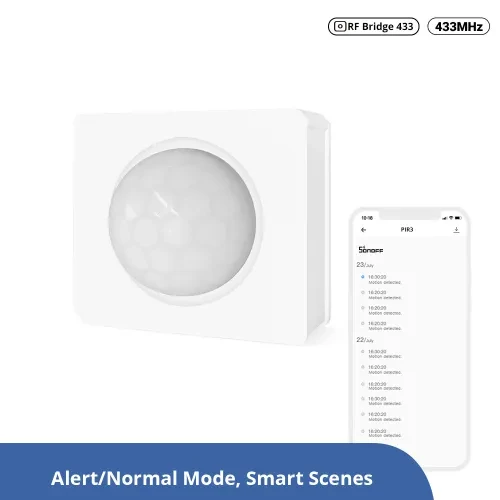 SONOFF PIR3-RF⚡Sensor de Movimiento 433MHz