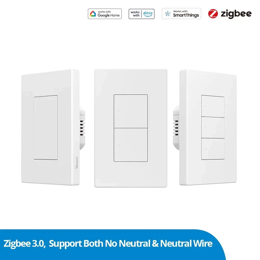 Interruptor Smart SONOFF SwitchMan Zigbee⚡ZBM5 – Control Remoto y Automatización