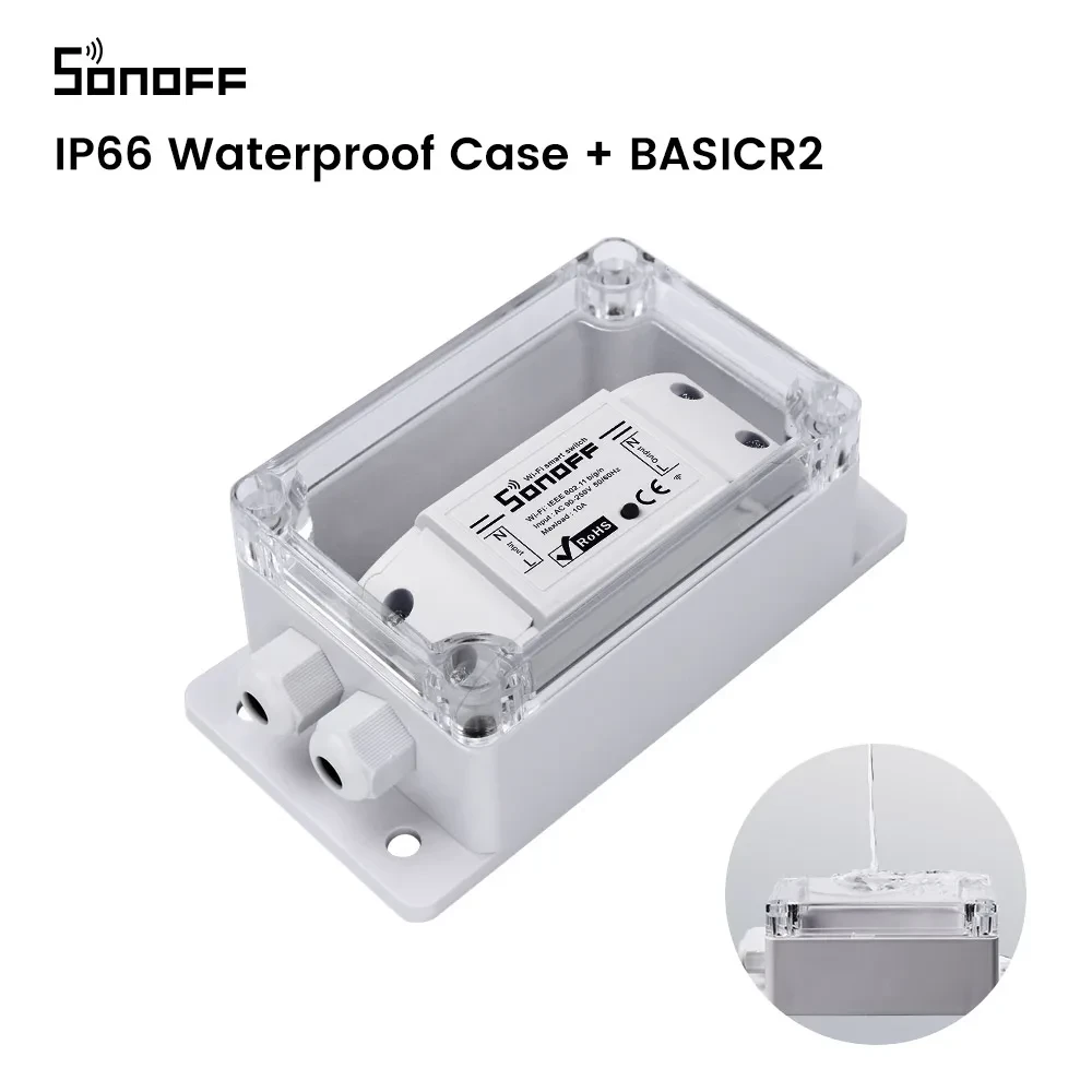 SONOFF IP66 ⚡ Carcasa Impermeable para Protección Total