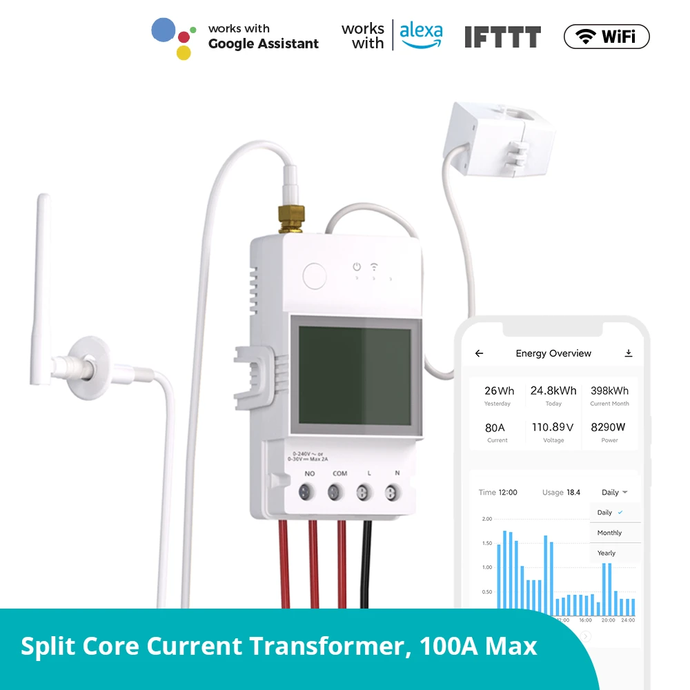 SONOFF POW CT Ring ⚡ Medidor Inteligente de Energía