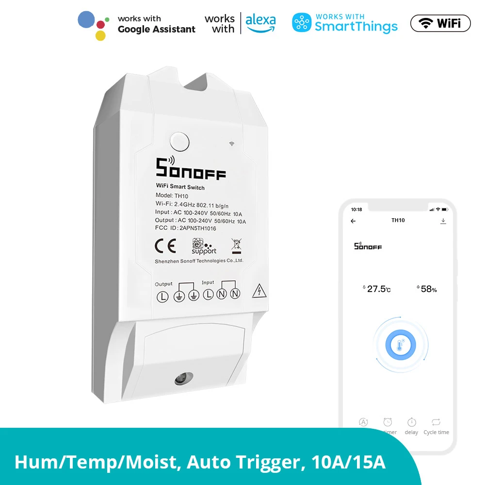 SONOFF TH10/TH16 ⚡ Control Inteligente con Sensores de Temperatura y Humedad