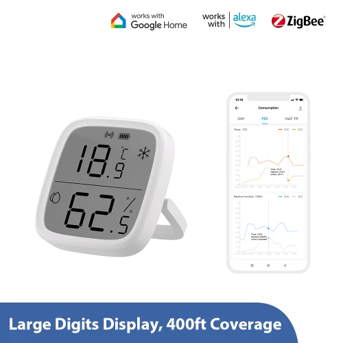 SONOFF SNZB-02D Zigbee⚡Sensor de Temperatura y Humedad con LCD