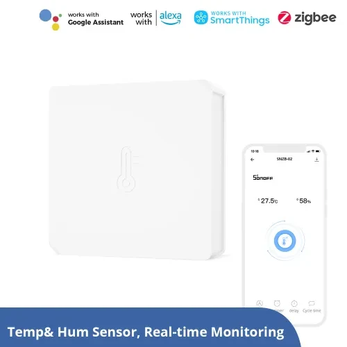 SONOFF SNZB-02 Zigbee⚡Sensor de Temperatura y Humedad