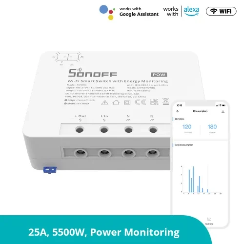 SONOFF POWR3 ⚡ Interruptor Inteligente de Alta Potencia